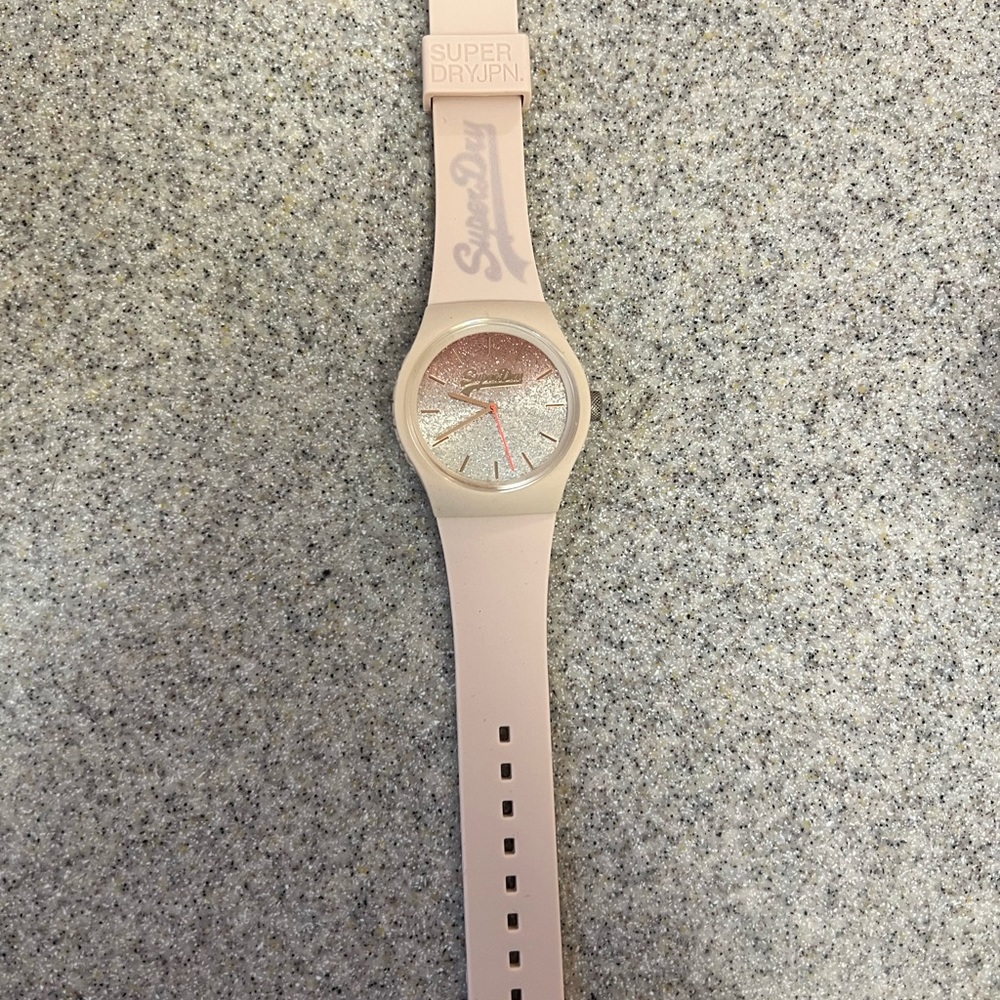 Superdry urban ombre glitter analog watch
